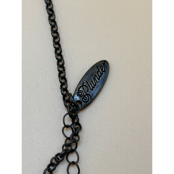 Plunder Statement Necklace and Earring Set Blue Green Red Crystal Accent - Picture 7 of 8